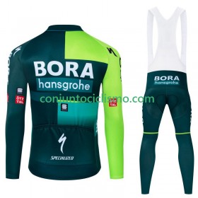 Conjunto Maillot + Culotte largo con tirantes Invierno Termico Bora Hansgrohe 2024 N001